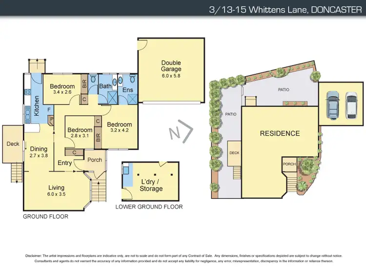 Floorplan of Homely unit listing, 3/13-15 Whittens Lane, Doncaster VIC 3108