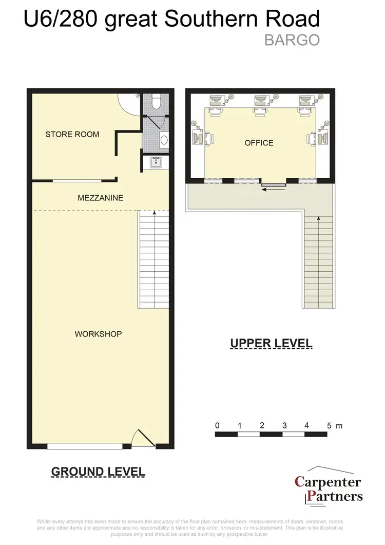 Floorplan of Homely unit listing, 6/280 Great Southern Road, Bargo NSW 2574