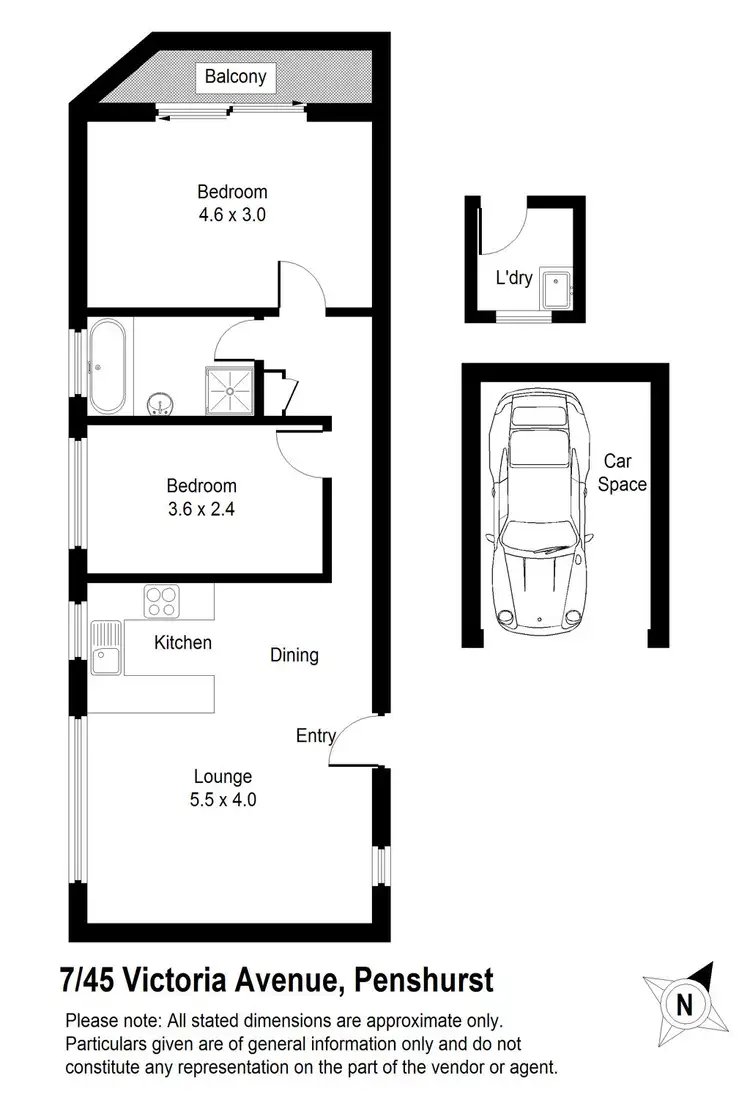 Floorplan of Homely unit listing, 7/45 Victoria Avenue, Penshurst NSW 2222
