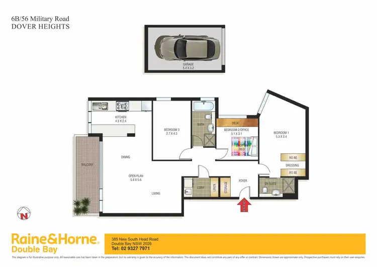 Floorplan of Homely apartment listing, 6B/56 Military Road, North Bondi NSW 2030