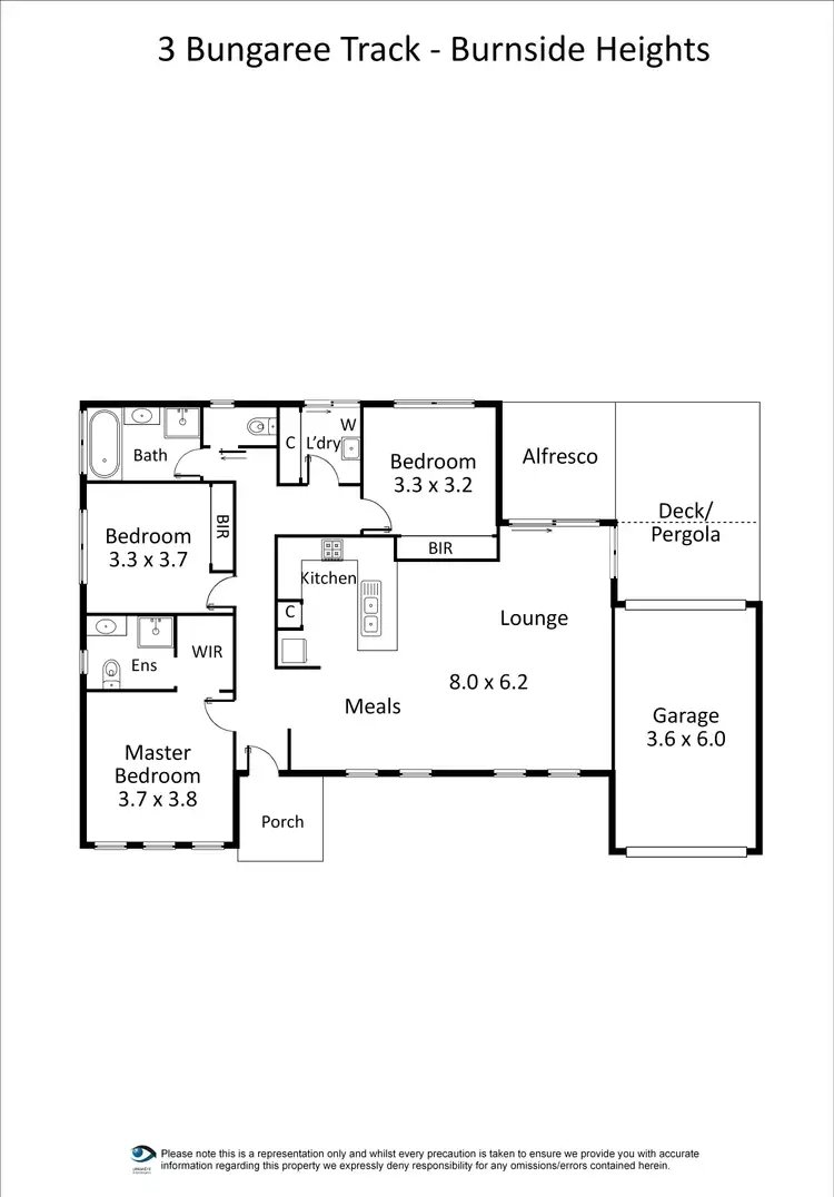 Floorplan of Homely house listing, 3 Bungaree Track, Burnside Heights VIC 3023