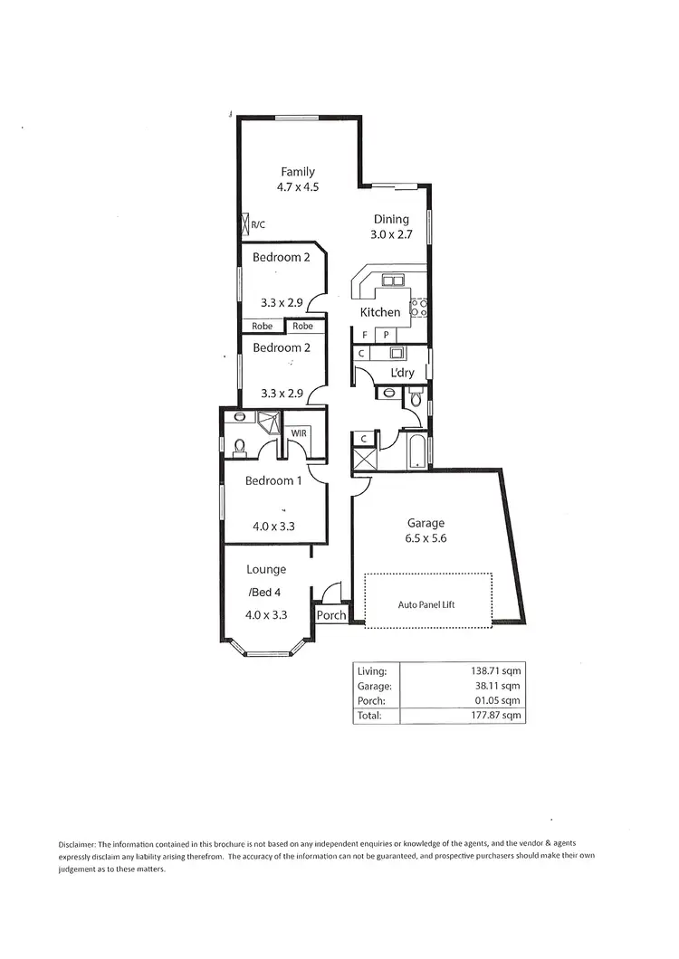 Floorplan of Homely house listing, 46a Windsor Grove, Windsor Gardens SA 5087
