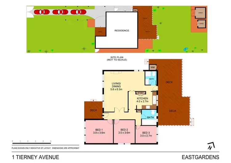 Floorplan of Homely house listing, 1 Tierney Avenue, Eastgardens NSW 2036