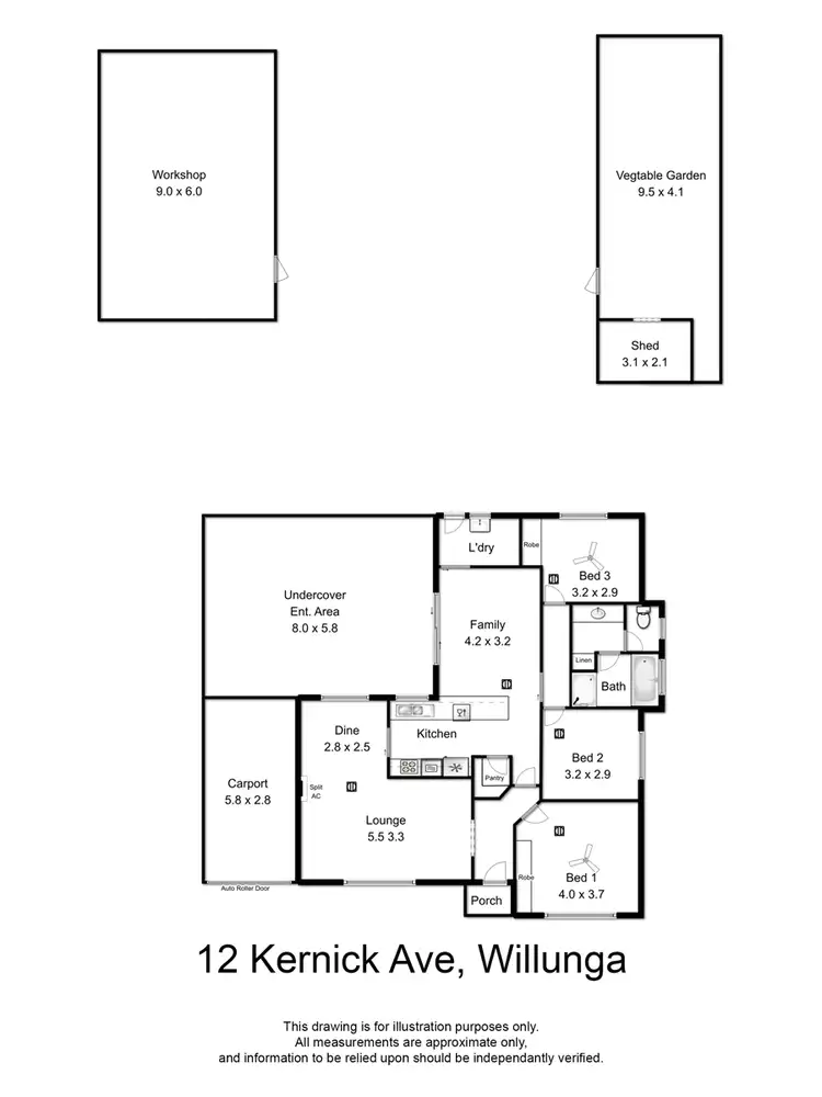 Floorplan of Homely house listing, 12 Kernick Avenue, Willunga SA 5172