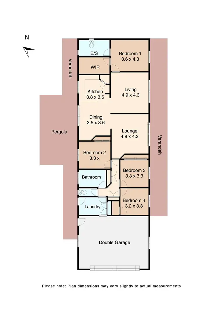 Floorplan of Homely house listing, 121 Basin Road, Scarsdale VIC 3351