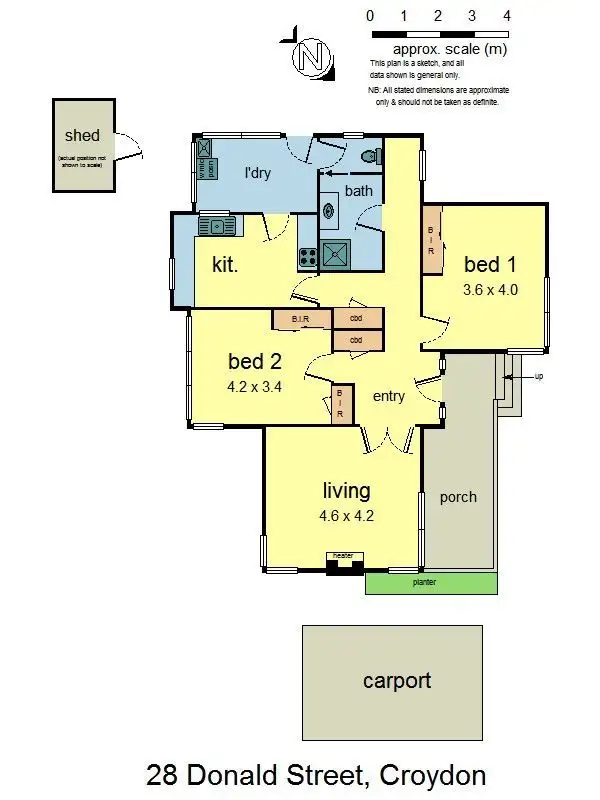 Floorplan of Homely house listing, 28 Donald Street, Croydon VIC 3136