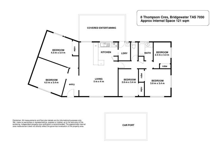 Floorplan of Homely house listing, 8 Thompson Crescent, Bridgewater TAS 7030
