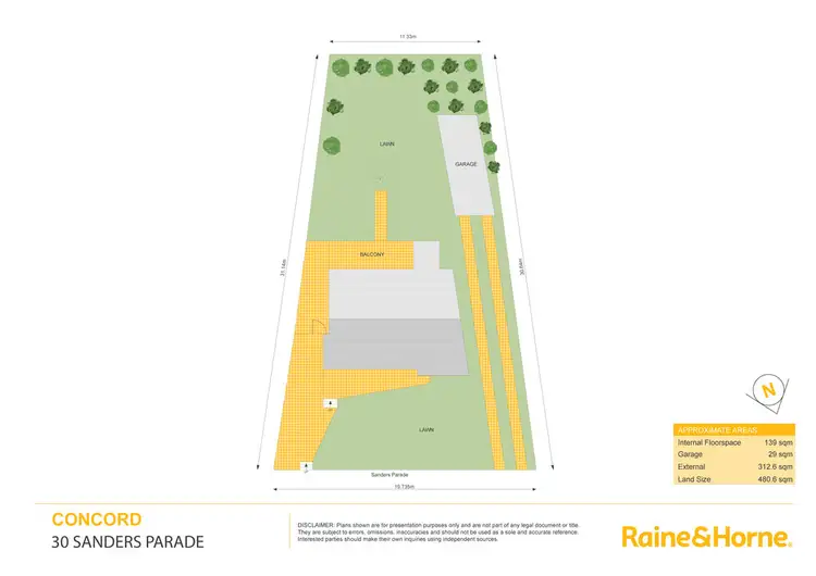 Floorplan of Homely house listing, 30 Sanders Parade, Concord NSW 2137