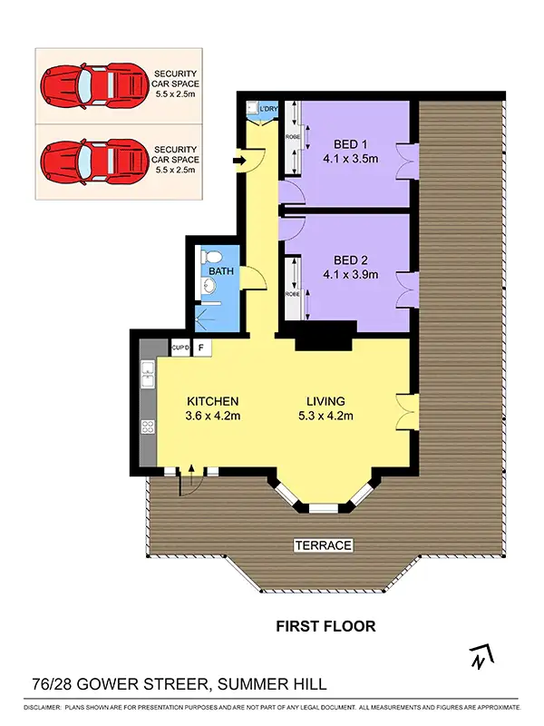 Floorplan of Homely apartment listing, 76/28 Gower Street, Summer Hill NSW 2130