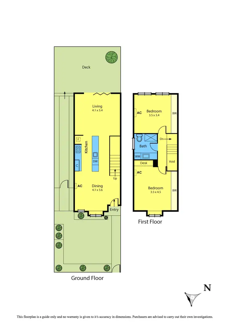 Floorplan of Homely townhouse listing, 52 Everard Street, Footscray VIC 3011