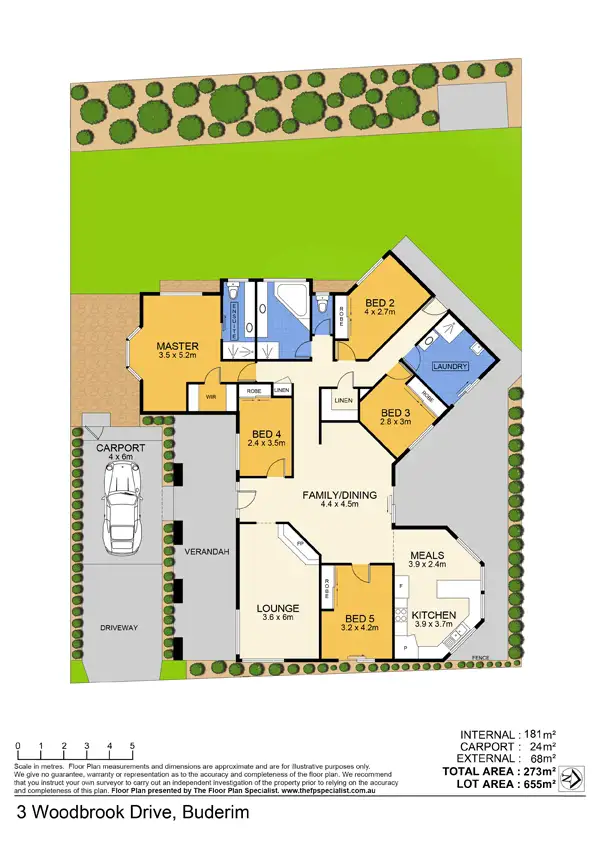 Floorplan of Homely house listing, 3 Woodbrook Drive, Buderim QLD 4556