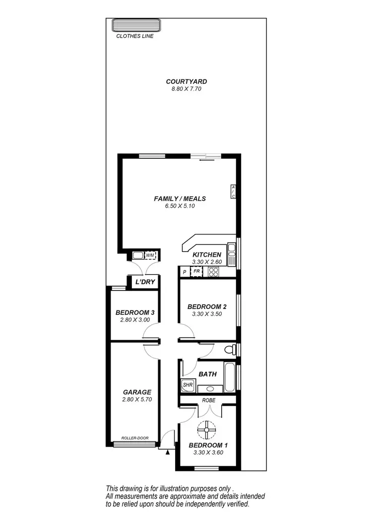 Floorplan of Homely unit listing, Unit 7/1 Island Way, Seaford SA 5169