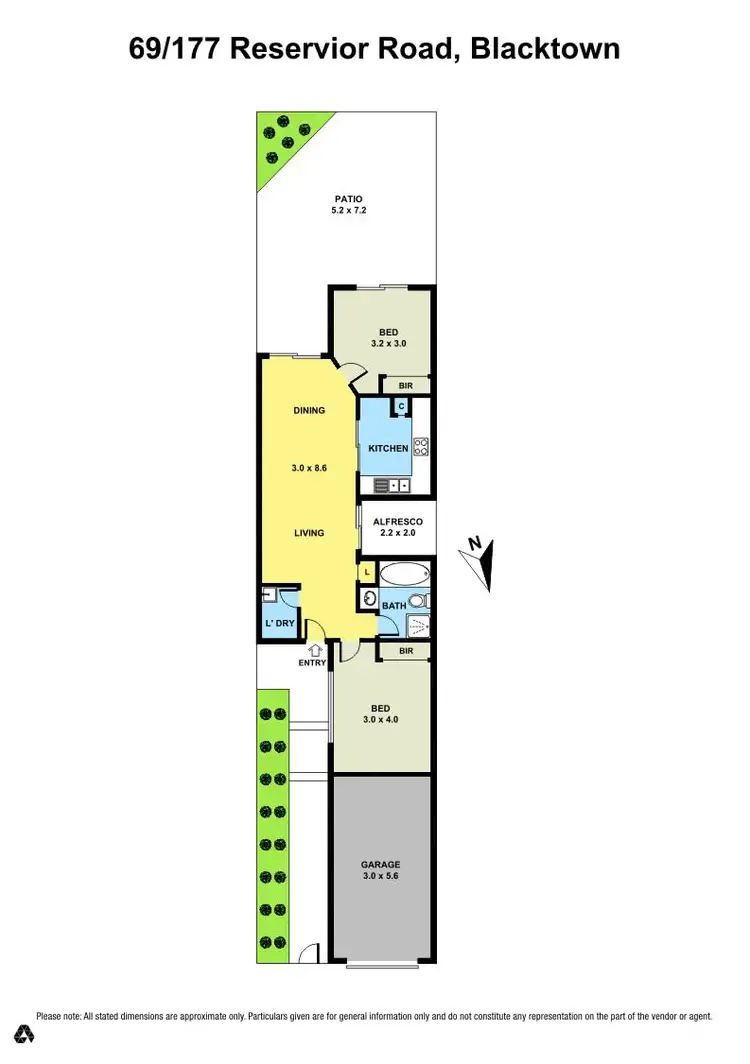 Floorplan of Homely villa listing, 69/177 Reservoir Road, Blacktown NSW 2148