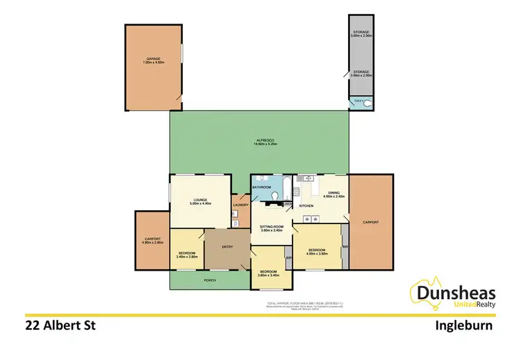Floorplan of Homely house listing, 22 Albert Street, Ingleburn NSW 2565