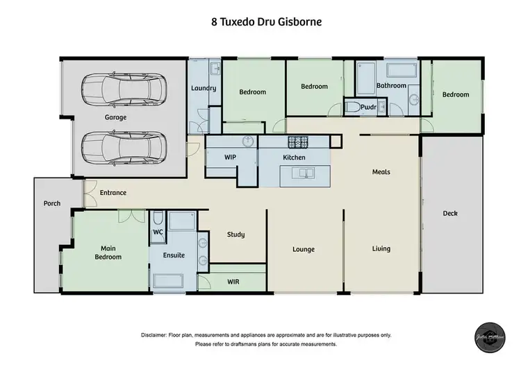 Floorplan of Homely house listing, 8 Tuxedo Drive, Gisborne VIC 3437