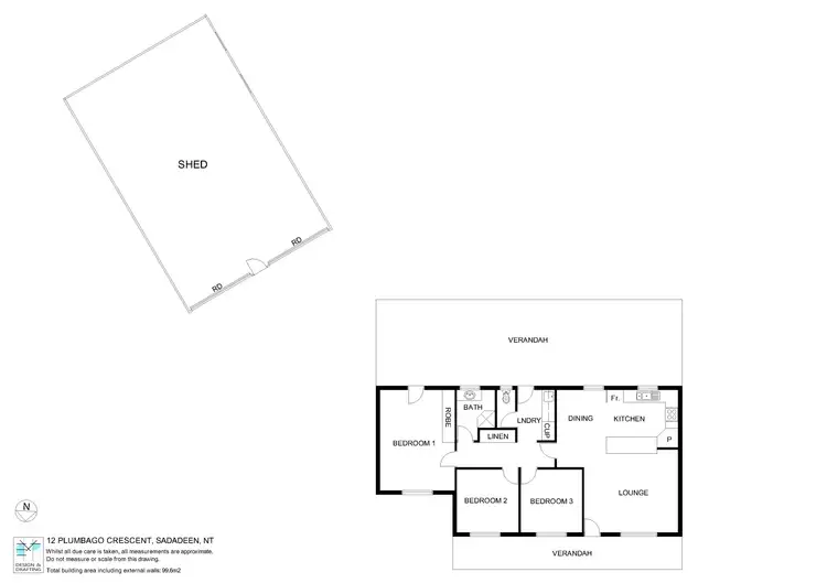 Floorplan of Homely house listing, 12 Plumbago Crescent, Sadadeen NT 870