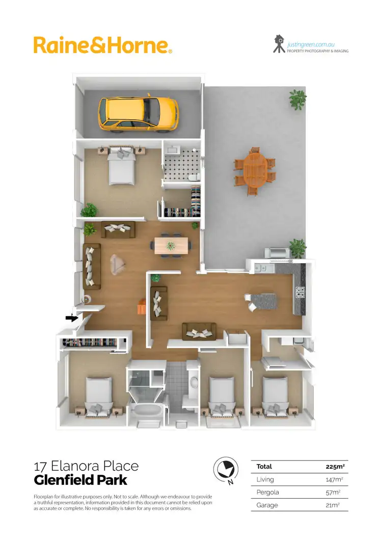 Floorplan of Homely house listing, 17 Elanora Place, Glenfield Park NSW 2650