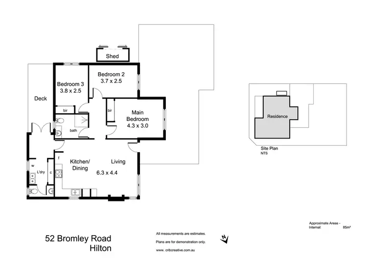 Floorplan of Homely house listing, 52 Bromley Road, Hilton WA 6163