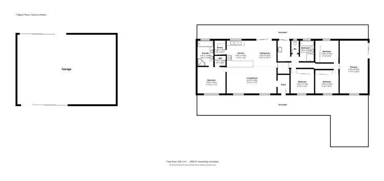 Floorplan of Homely house listing, 1 Niguel Place, Ceduna SA 5690