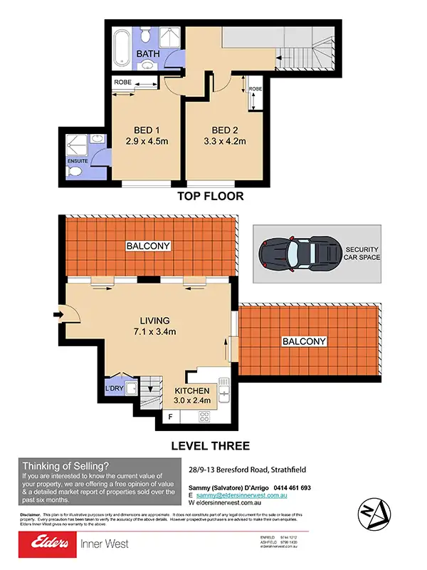 Floorplan of Homely apartment listing, 28/9-13 Beresford Road, Strathfield NSW 2135
