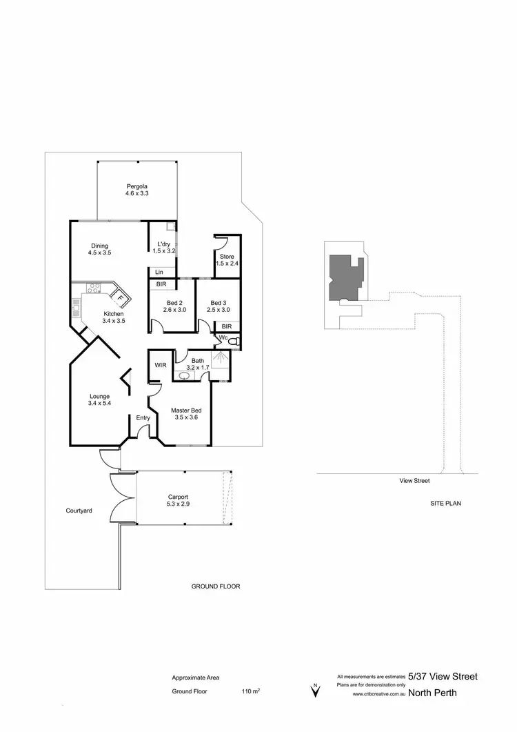 Floorplan of Homely villa listing, 5/37 View Street, North Perth WA 6006