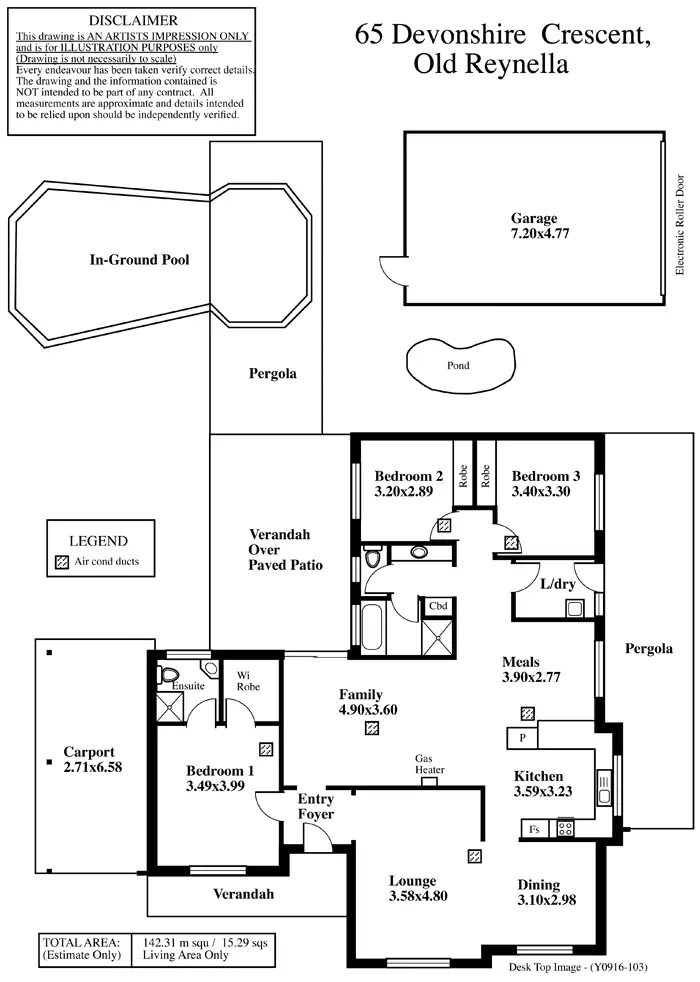 Floorplan of Homely house listing, 65 Devonshire Crescent, Old Reynella SA 5161