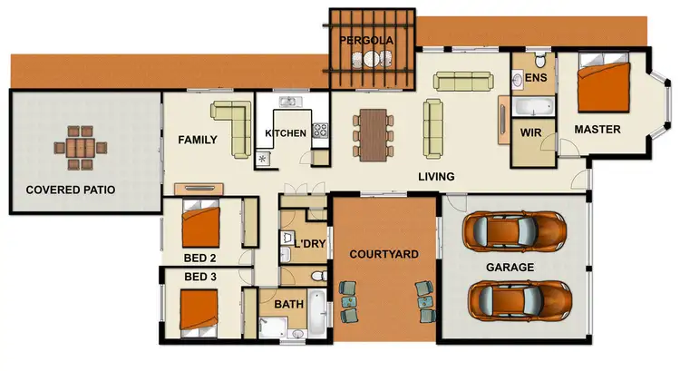 Floorplan of Homely house listing, 3 Bribie Place, Forest Lake QLD 4078