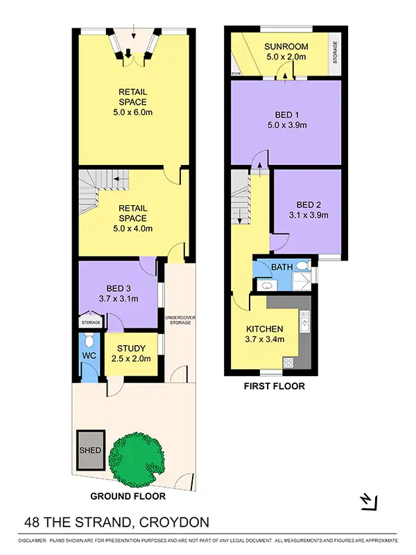 Floorplan of Homely house listing, 48 The Strand, Croydon NSW 2132