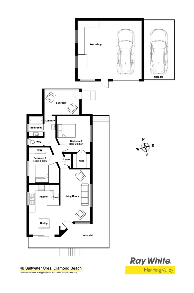 Floorplan of Homely house listing, 48 Saltwater Crescent, Diamond Beach NSW 2430