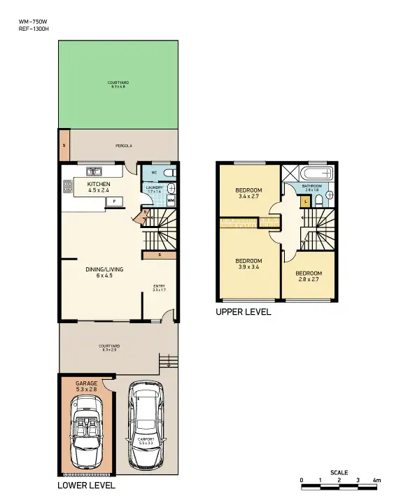 Floorplan of Homely townhouse listing, 4/10 Trafalgar Street, Nelson Bay NSW 2315