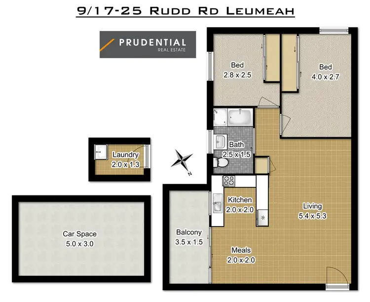 Floorplan of Homely unit listing, 9/17-25 Rudd Road, Leumeah NSW 2560