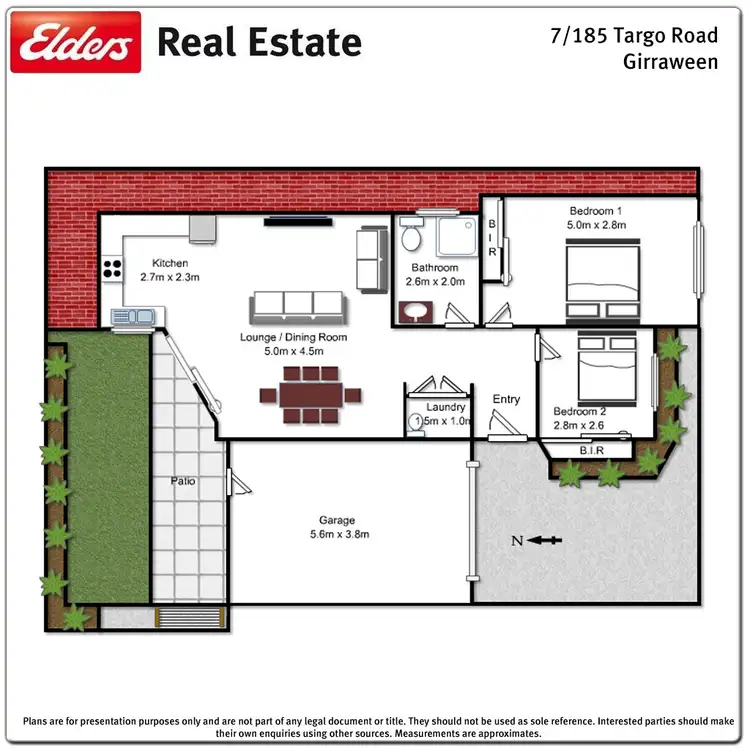 Floorplan of Homely villa listing, 7/185 Targo Road, Girraween NSW 2145