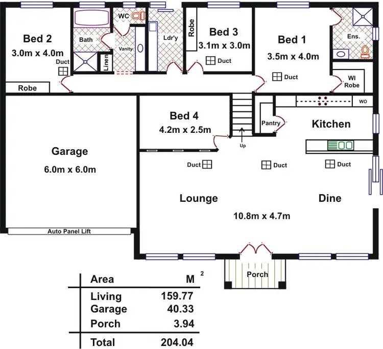 Floorplan of Homely house listing, Address available on request