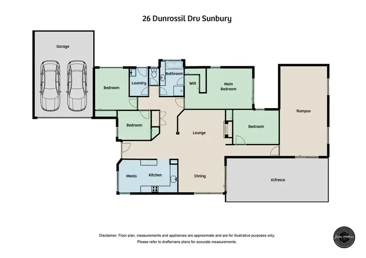 Floorplan of Homely house listing, 26 Dunrossil Drive, Sunbury VIC 3429