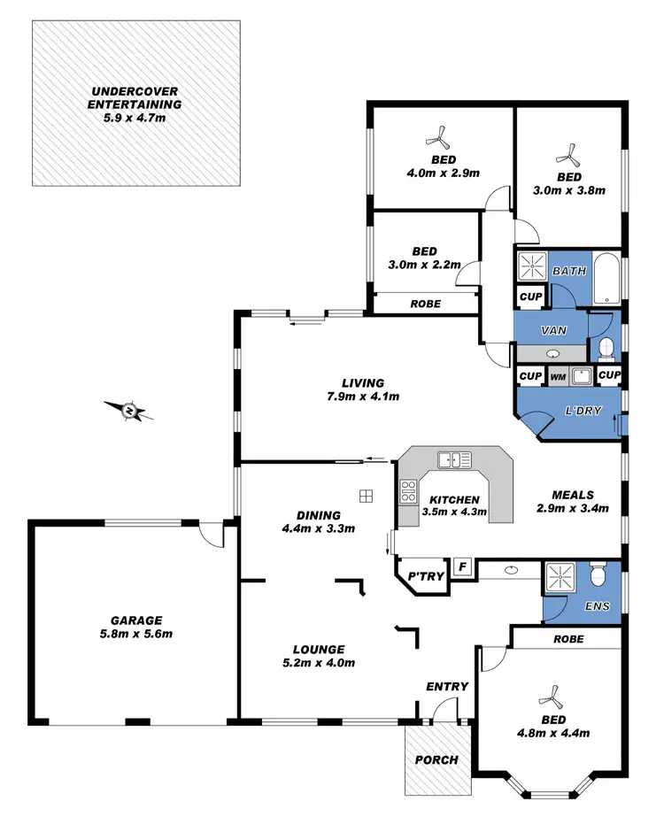 Floorplan of Homely house listing, 18 Bayview Road, Port Elliot SA 5212