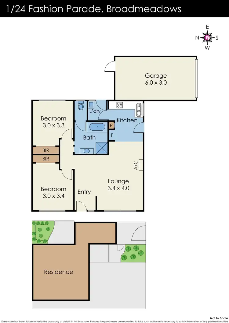 Floorplan of Homely house listing, 1/24 Fashion Parade, Broadmeadows VIC 3047