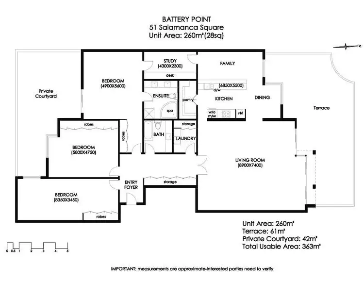 Floorplan of Homely apartment listing, 51 Salamanca Square, Battery Point TAS 7004