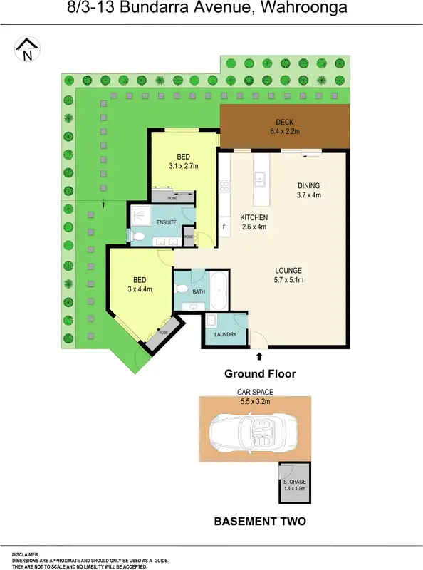 Floorplan of Homely apartment listing, 8/3-13 Bundarra Avenue, Wahroonga NSW 2076
