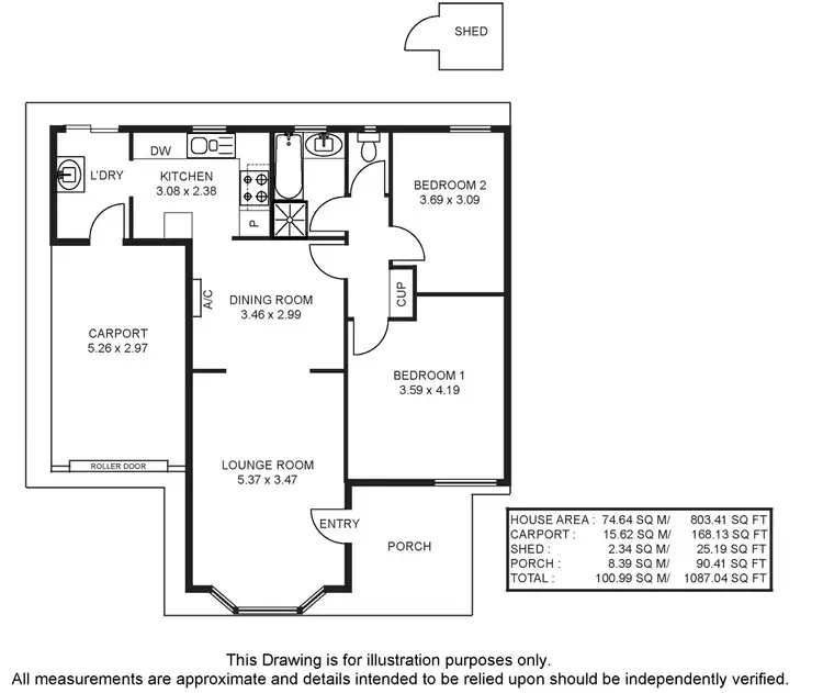 Floorplan of Homely unit listing, 4/21 Olivier Terrace, Hallett Cove SA 5158