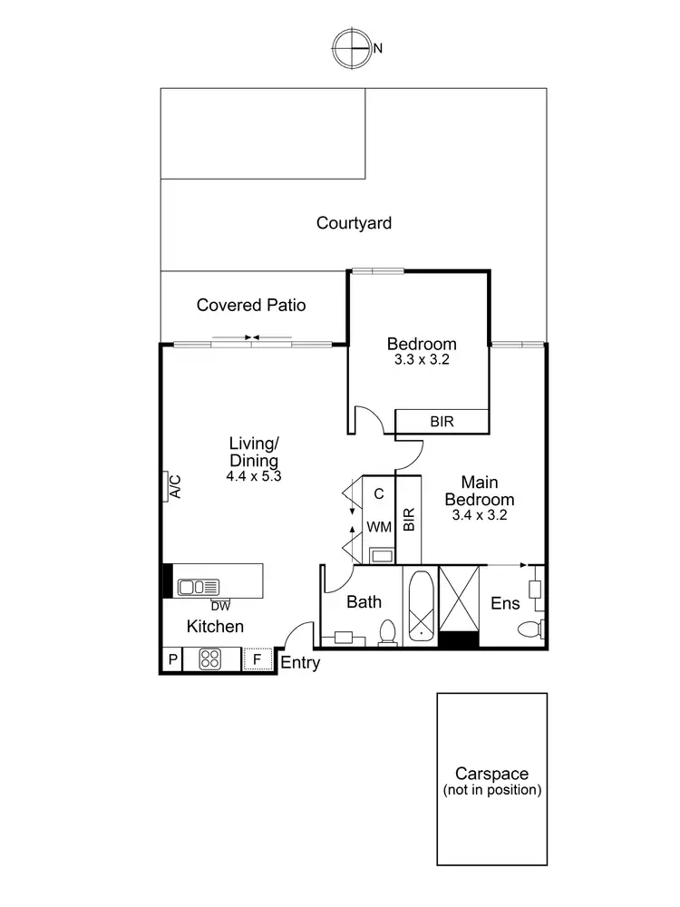 Floorplan of Homely apartment listing, G04/8 Burrowes Street, Ascot Vale VIC 3032