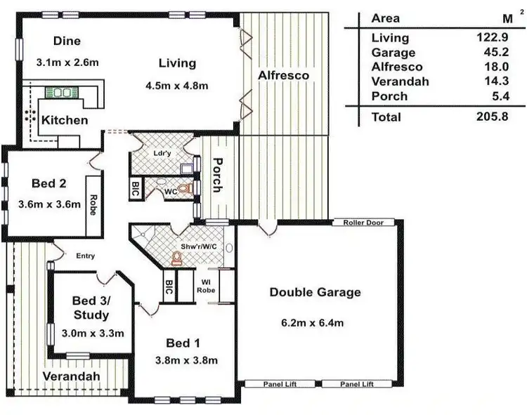 Floorplan of Homely house listing, 1/19 Ashbourne Road, Strathalbyn SA 5255