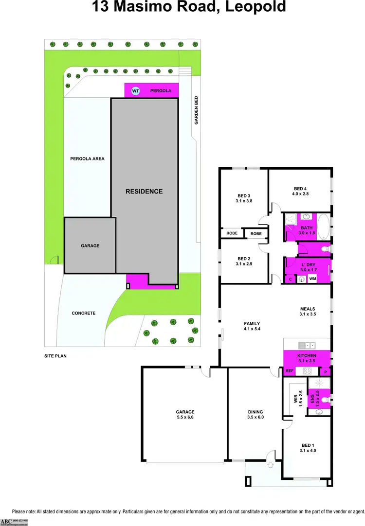Floorplan of Homely house listing, 13 Masimo Road, Leopold VIC 3224