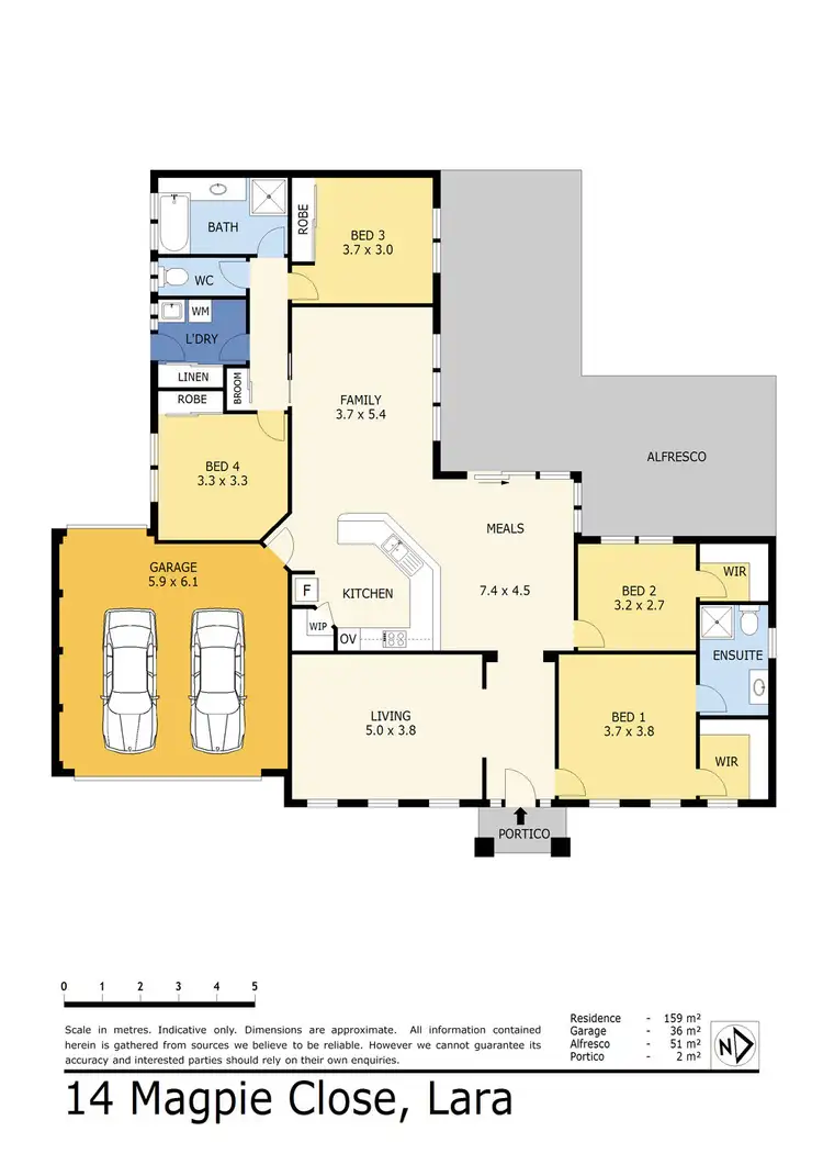 Floorplan of Homely house listing, 14 Magpie Close, Lara VIC 3212