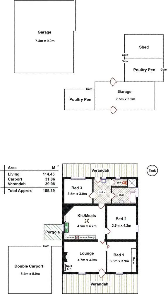 Floorplan of Homely house listing, 11 Railway Avenue, Mallala SA 5502