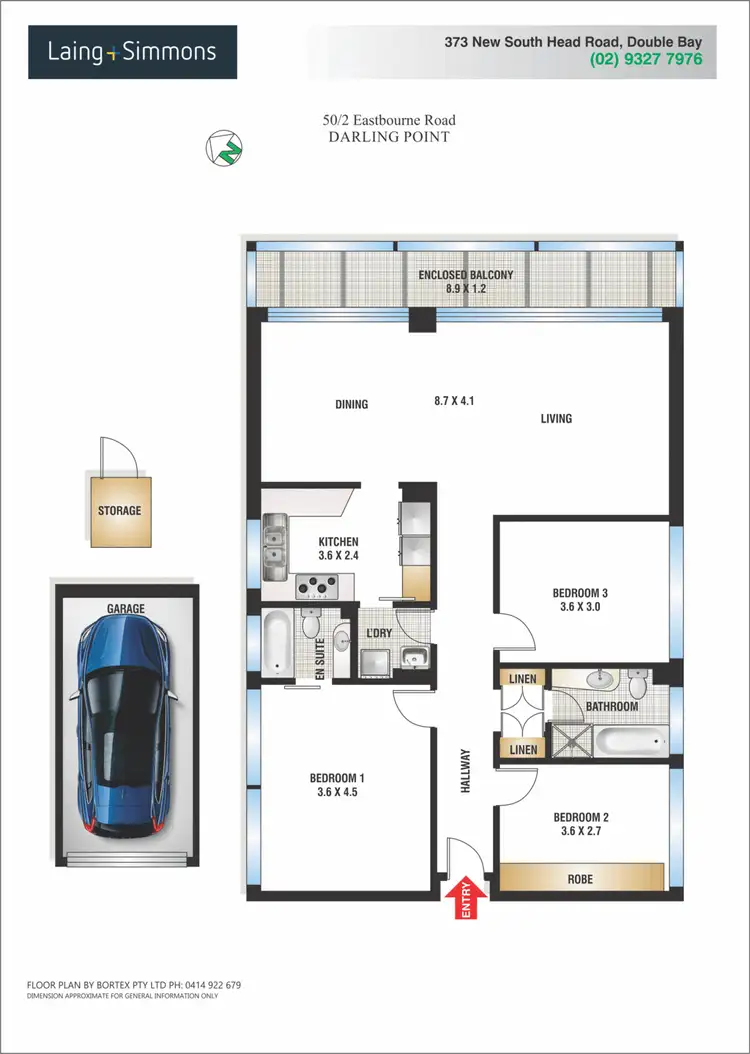 Floorplan of Homely apartment listing, 50/2 Eastbourne Road, Darling Point NSW 2027