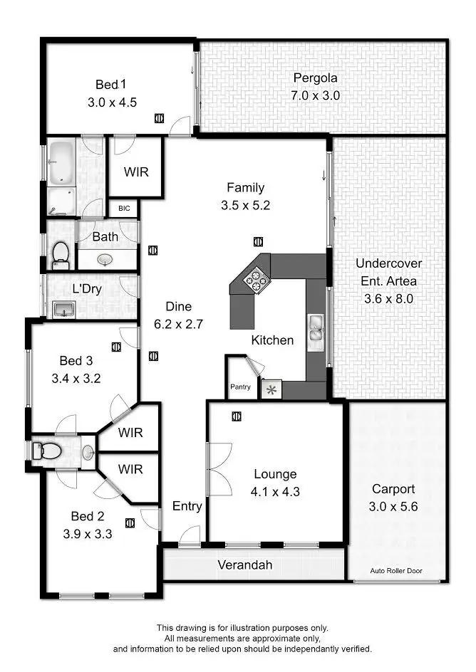 Floorplan of Homely house listing, 1 Teusner Drive, Morphett Vale SA 5162