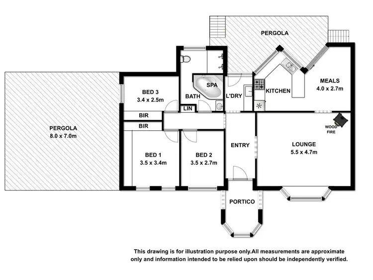Floorplan of Homely house listing, 1 CAMPBELL STREET, Mount Gambier SA 5290