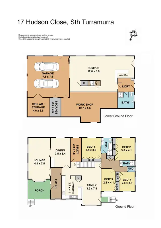 Floorplan of Homely house listing, 17 Hudson Close, South Turramurra NSW 2074
