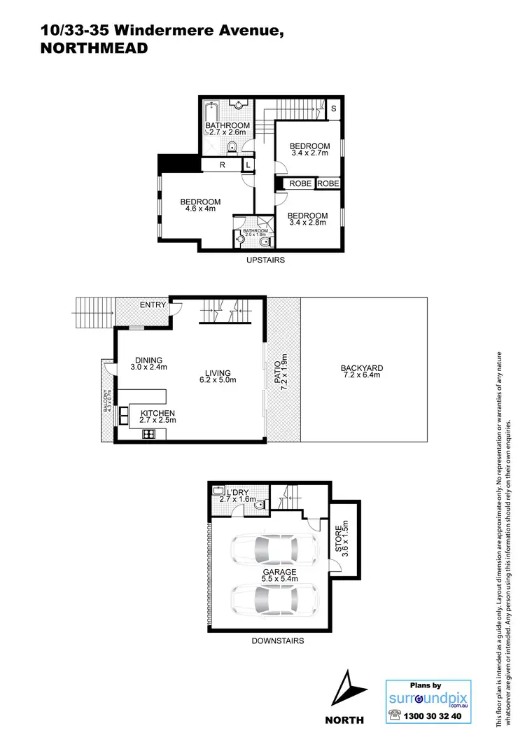Floorplan of Homely townhouse listing, 10/33-35 Windermere Avenue, Northmead NSW 2152