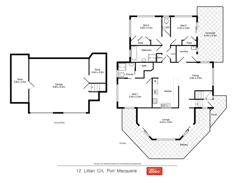 Floorplan of Homely house listing, 12 Lillian Court, Port Macquarie NSW 2444